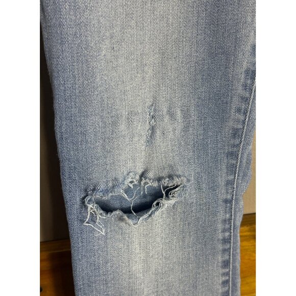 Gap 1969 Jeans Blue True Skinny Light Authentic Distressed Grunge Womens 27 - Picture 8 of 11